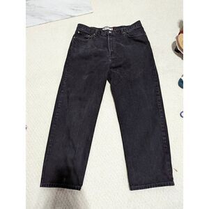 Levi's Men's Black Wash Mid-Rise Straight-Leg 505 Jeans Size 40/30
